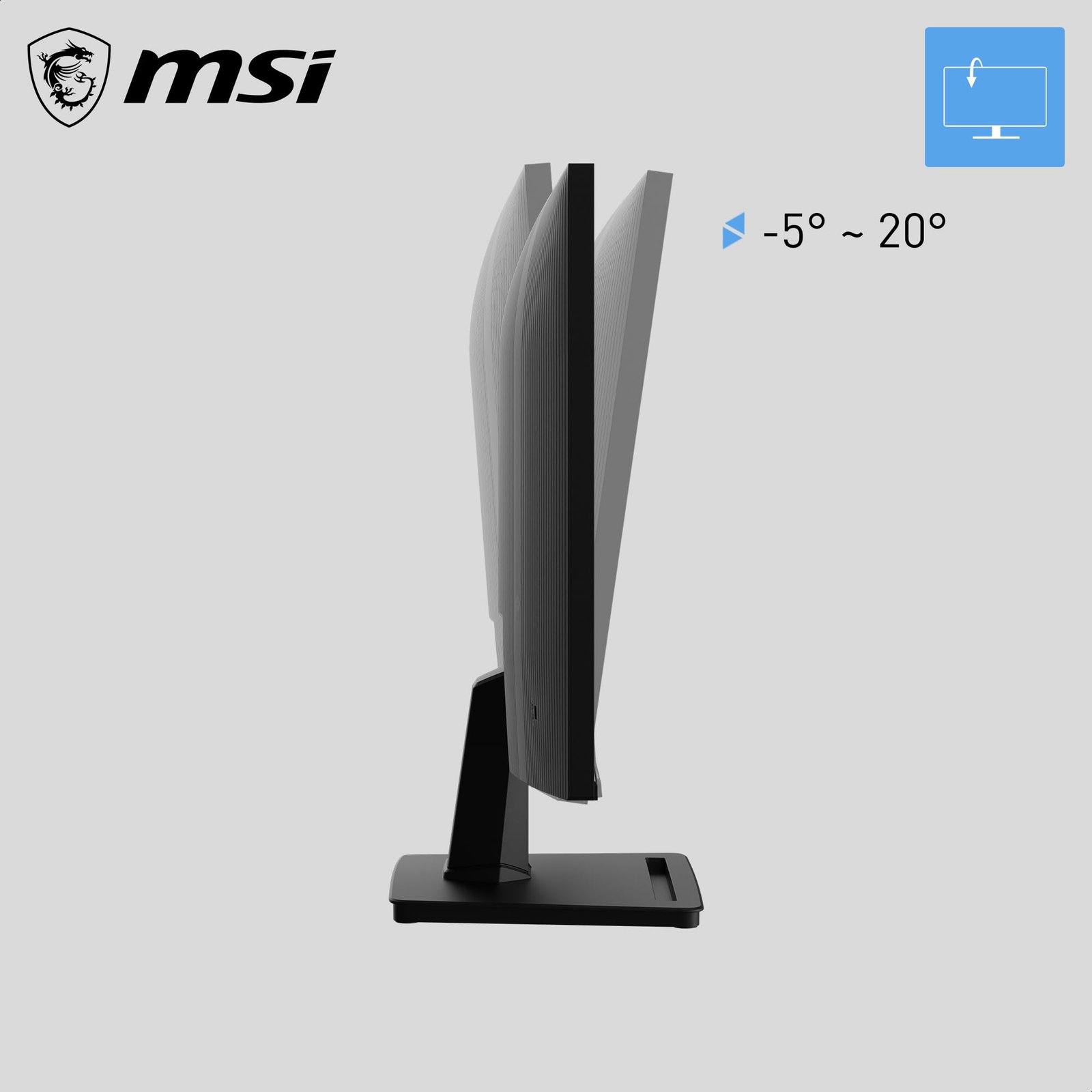 MSI PRO MP251 E14L 24.5-Inch FHD 1920x1080, Computer Monitor IPS, 144Hz, 1ms, Frame-Less, Tilt Adjustable, Vesa Mount, Black