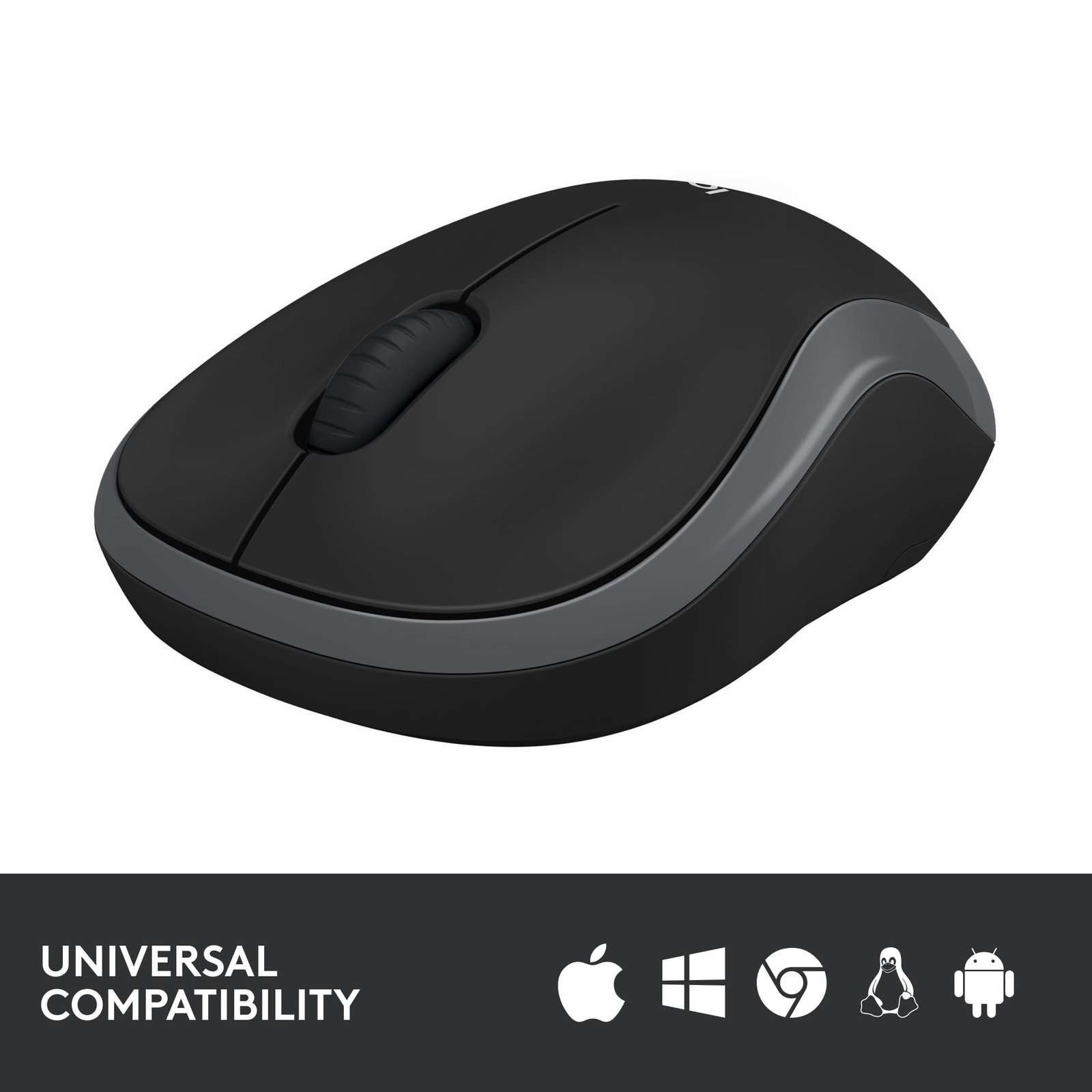 Logitech M186 Wireless Mouse, 2.4GHz with USB Mini Receiver, 3 Years Battery Life, 1000 DPI Optical Tracking, Ambidextrous, Compatible with PC, Mac, Laptop