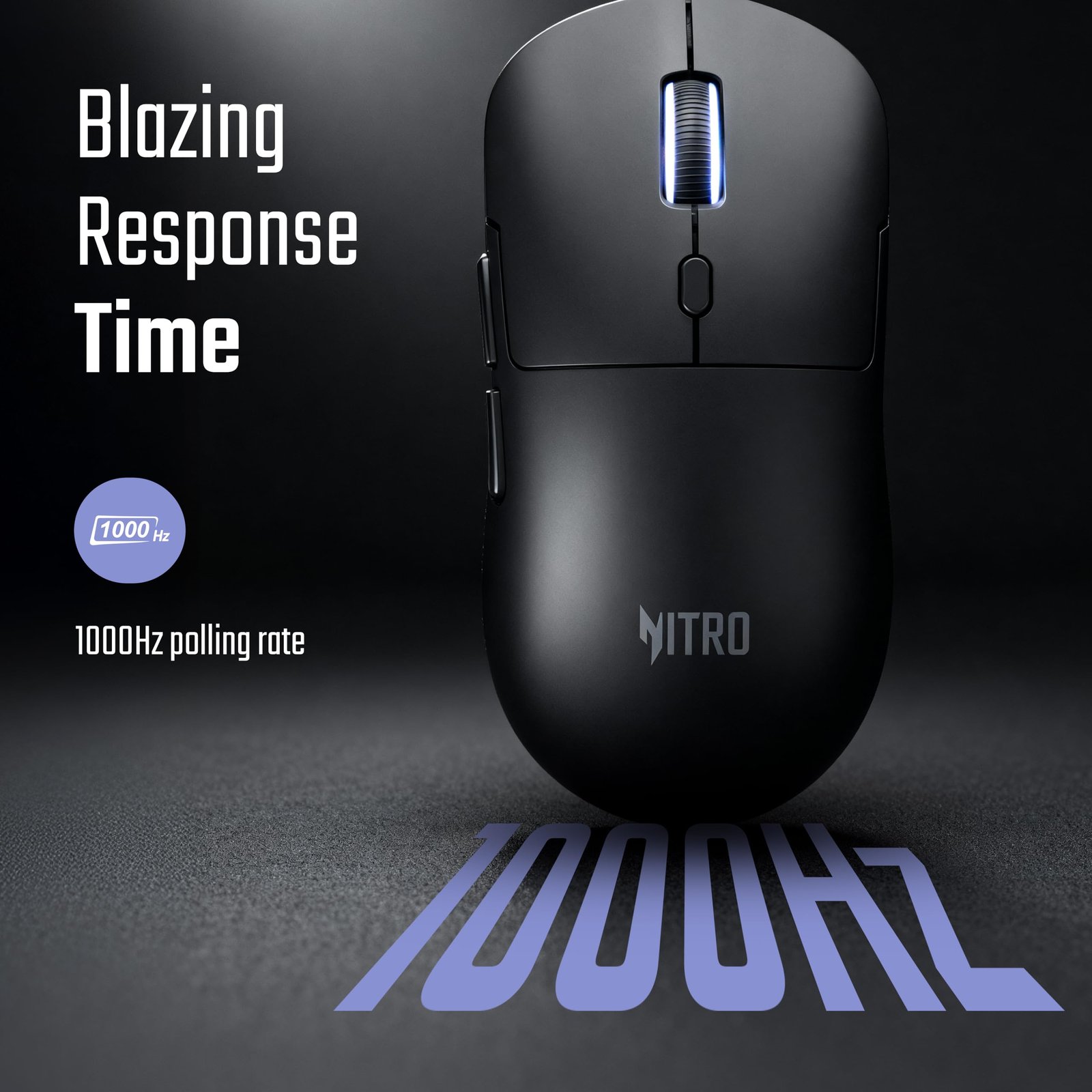 acer Nitro 7 Wired Gaming Mouse | 7-Button RGB Lighting | 1200–12400 DPI Sensor | 1000Hz Polling Rate | 1.5M Paracord Cable | 50M Click Switches | Lightweight 79g | PC/Laptop Compatible – Black